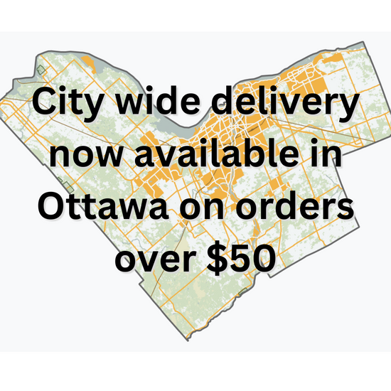 City wide delivery now available in Ottawa on orders over $50