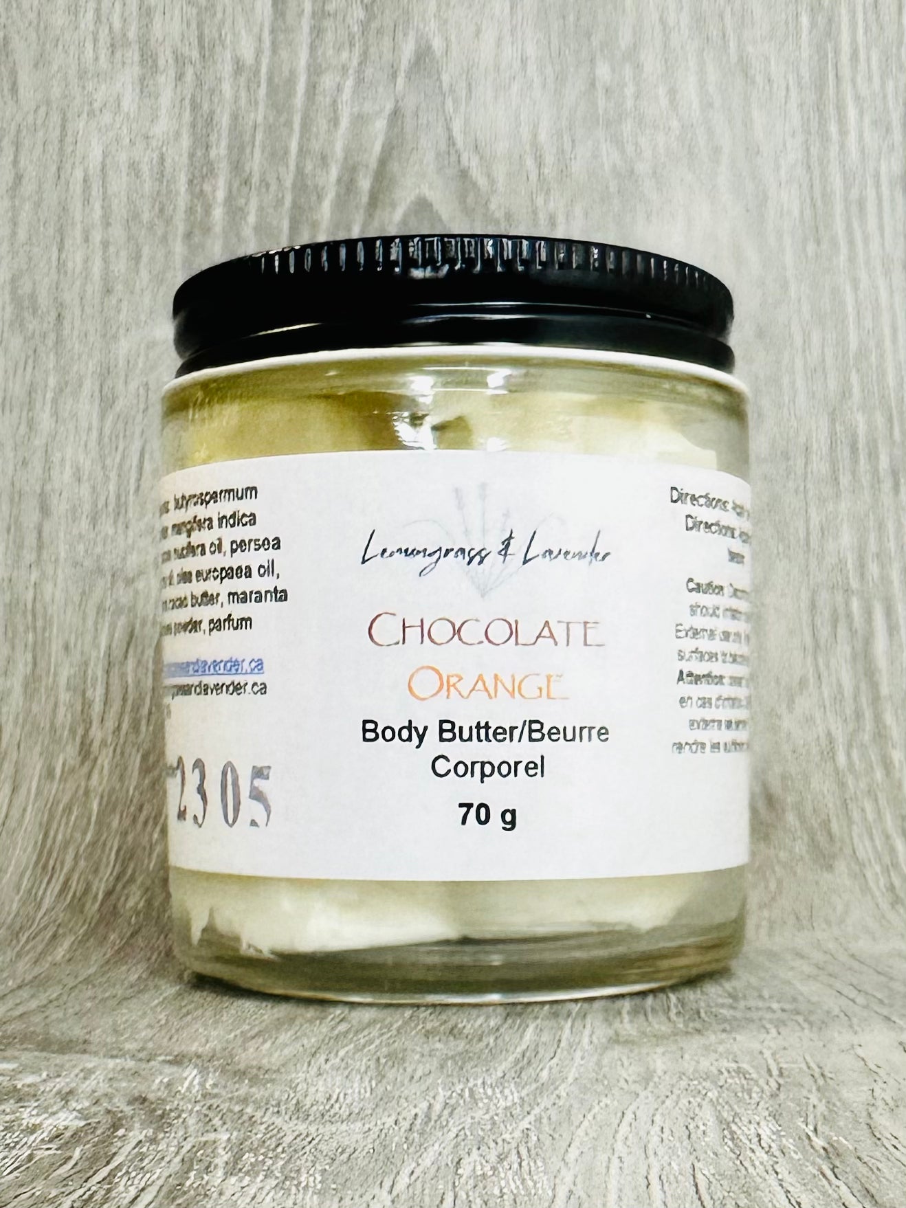 Chocolate Orange Body Butter/beurre corporel