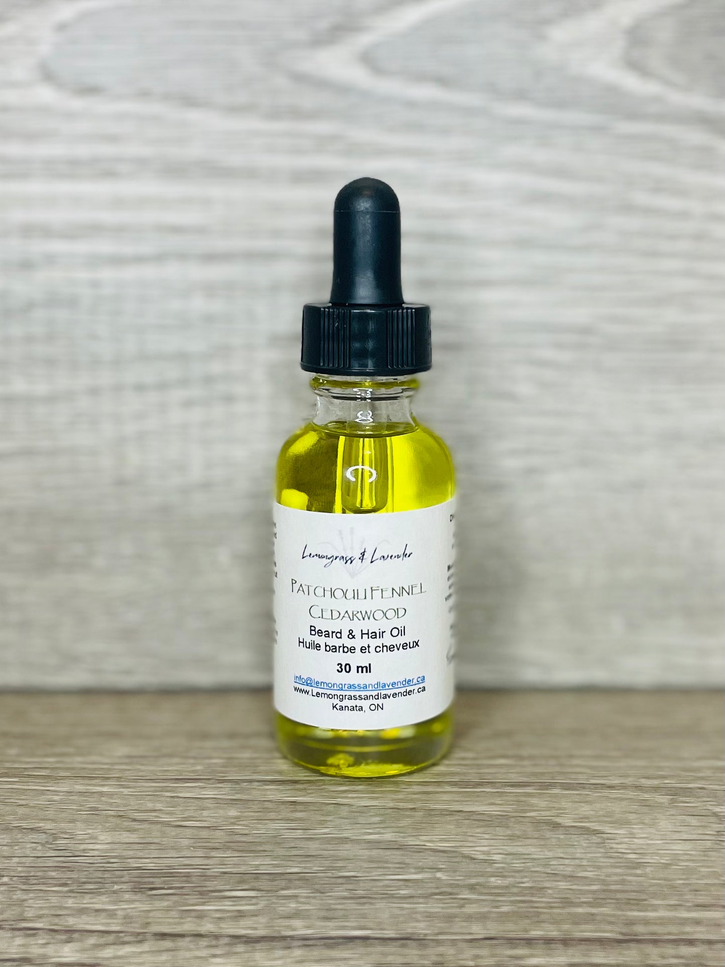 Patchouli Fennel Cedarwood Beard & Hair Oil/huile barbe et cheveux