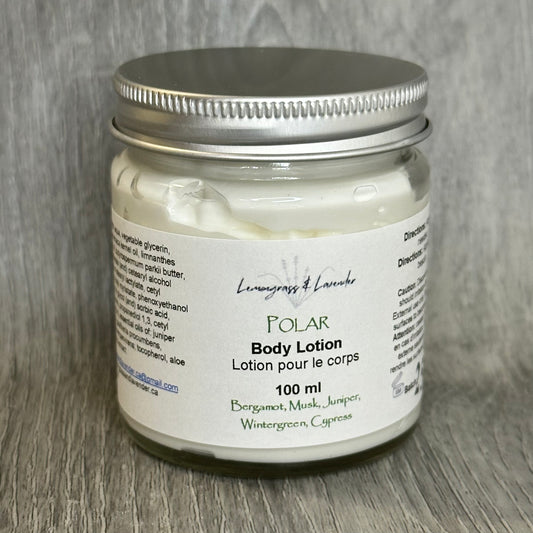 Polar Body Lotion/ Lotion corporel
Made in Canada
Sustainable packaging