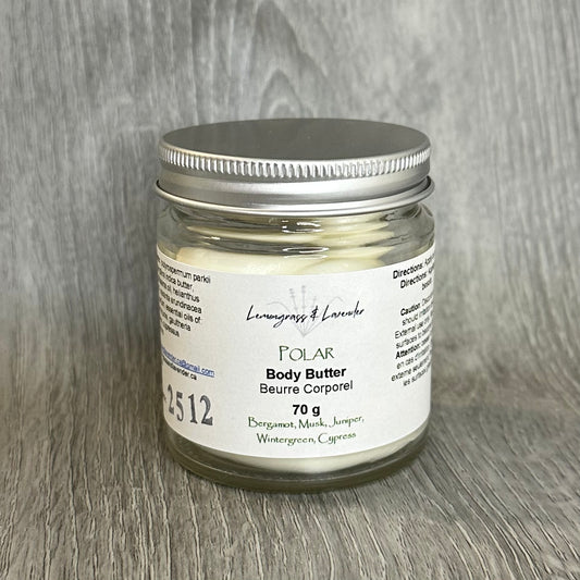 Polar Body Butter/beurre corporel
Made in Canada
Sustainable packaging