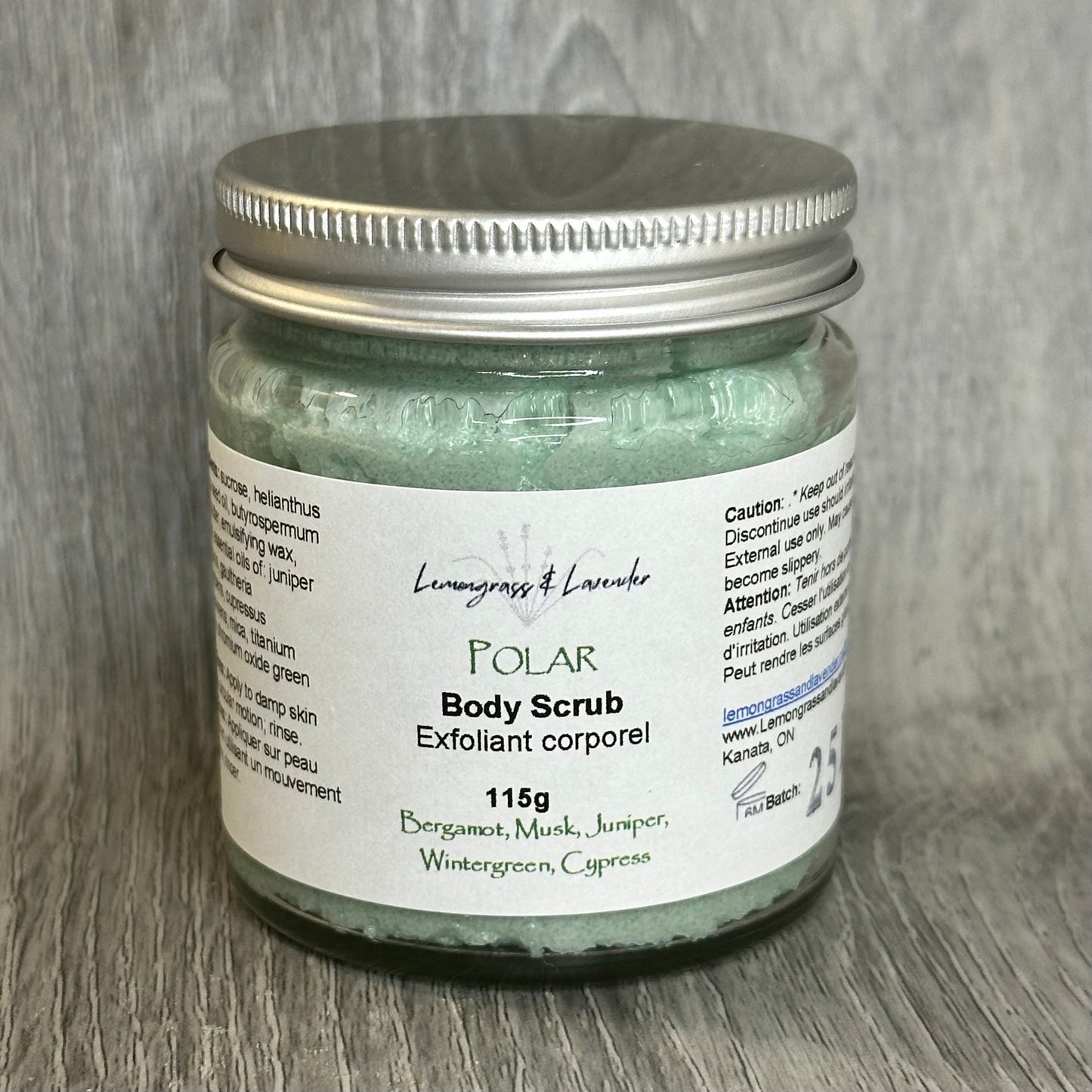 Polar Body Scrub/ Exfoliant corporel
Made in Canada
Sustainable packaging