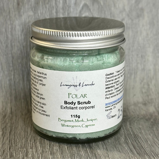 Polar Body Scrub/ Exfoliant corporel
Made in Canada
Sustainable packaging