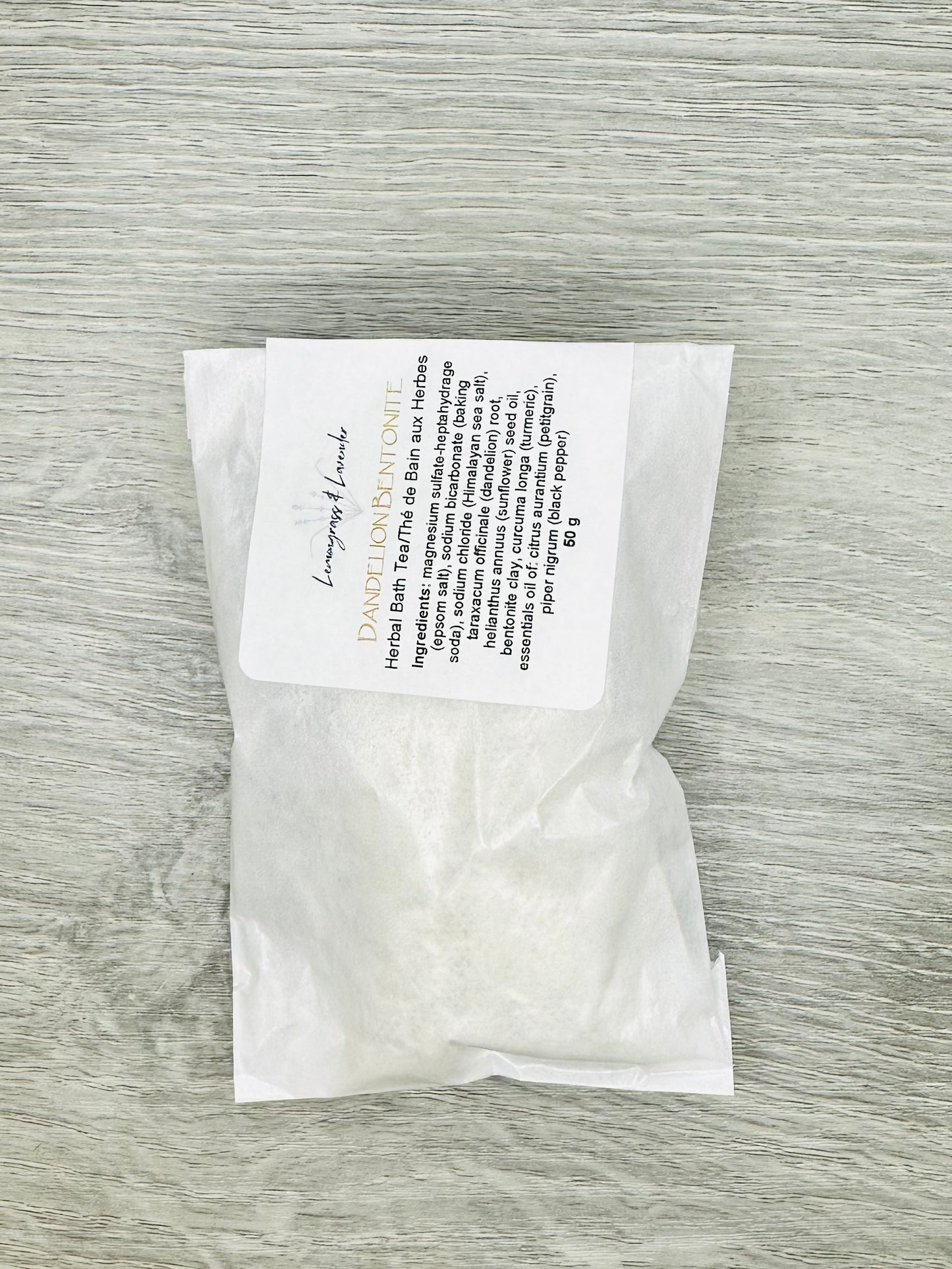 Dandelion Bentonite Herbal Bath Tea