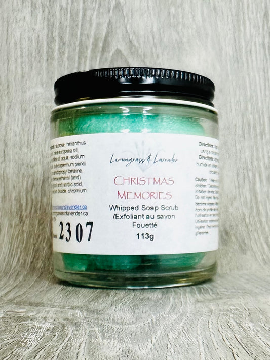 Christmas Memories Whipped Soap Scrub/ exfoliant de savon fouetté