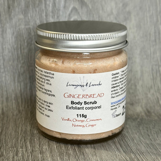 Gingerbread Body Scrub/ Exfoliant corporel
Made in Canada
Sustainable packaging