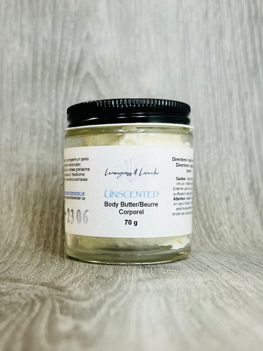 Unscented Body Butter/beurre corporel