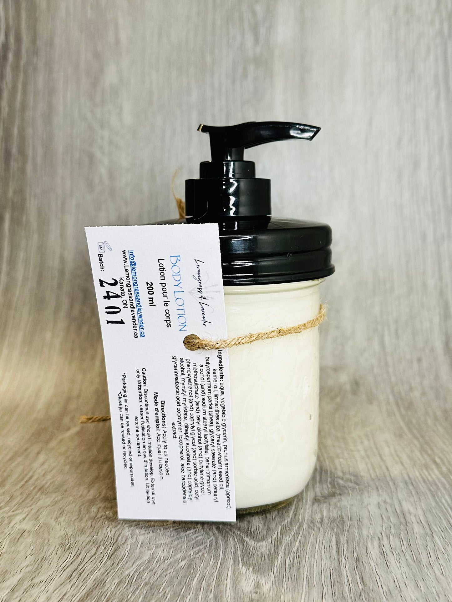 Lotion pour le corps sans parfum