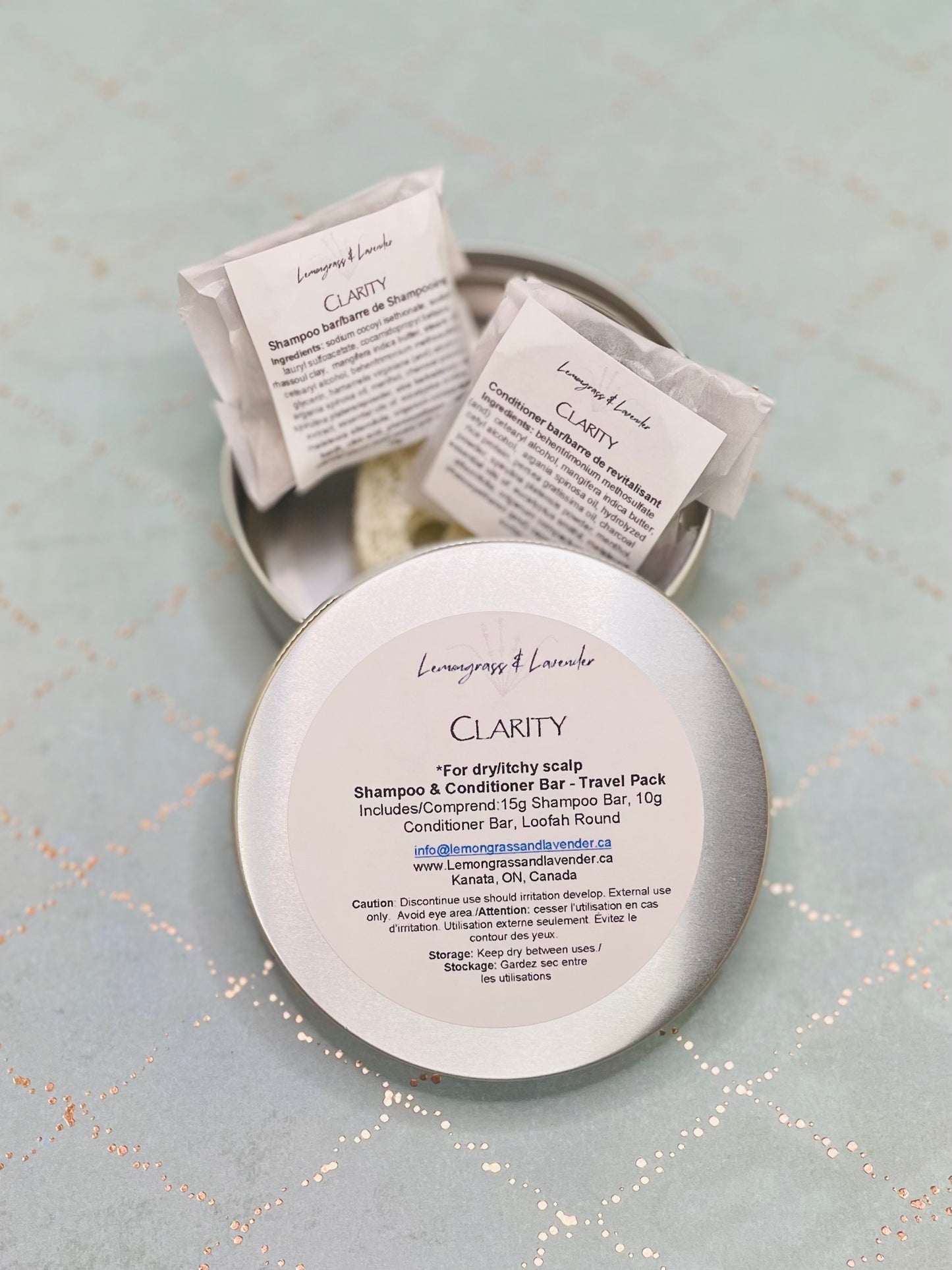 Travel Pack - Clarity Shampoo, & Conditioner Bars