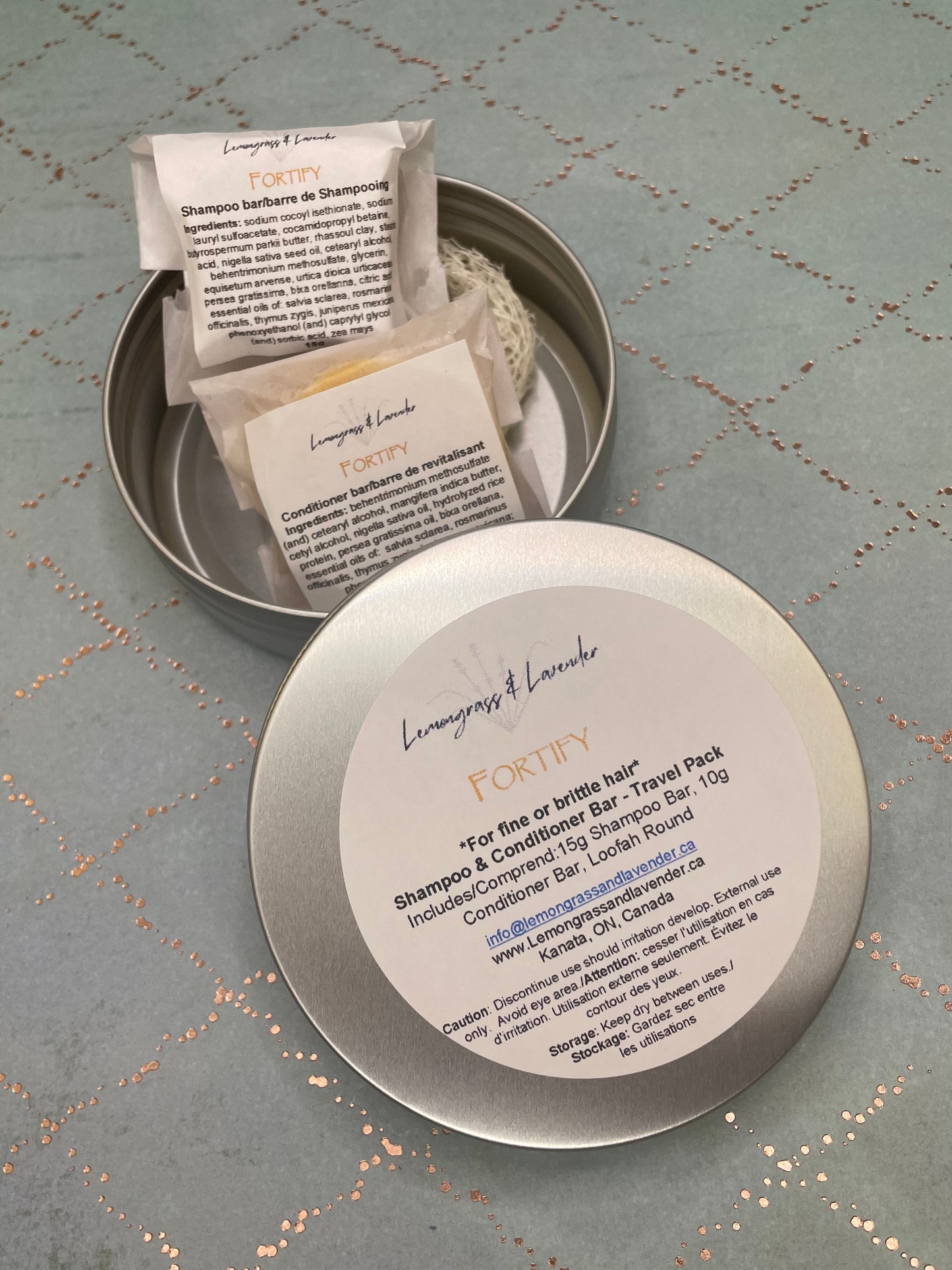 Travel Pack - Fortify Shampoo, & Conditioner Bars