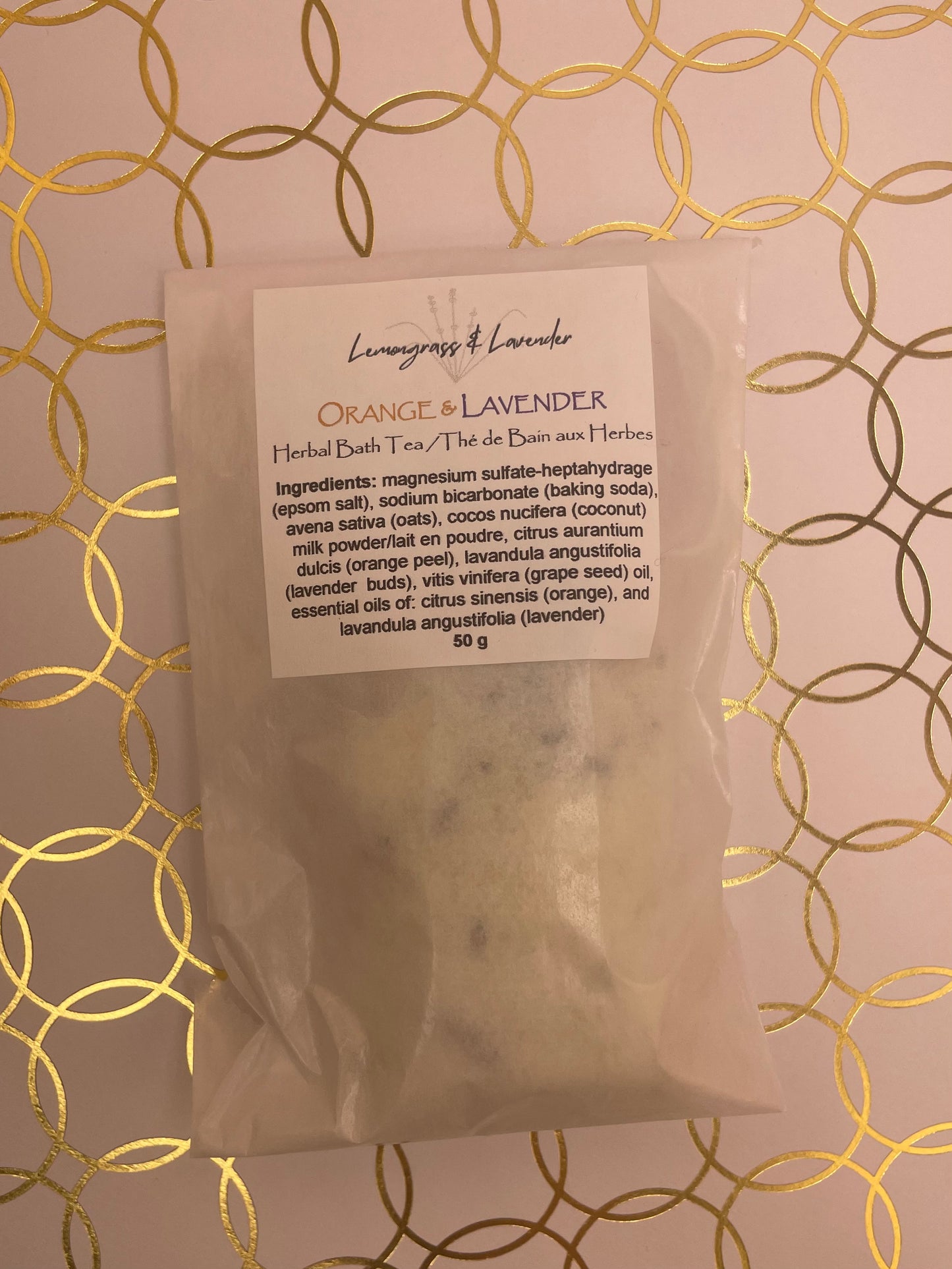 Orange and Lavender Herbal Bath Tea